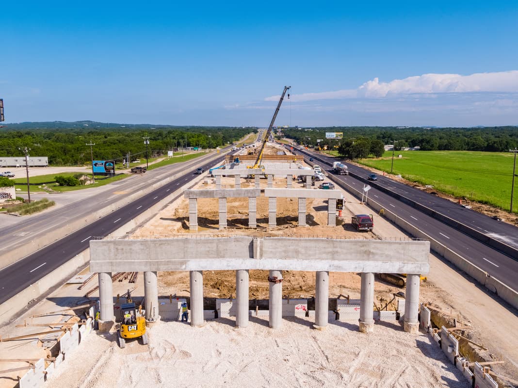 Aerial — site grading